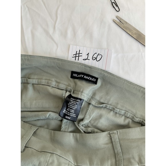 Hilary Radley Pants - Hilary Radley Women's Shorts Medium Green Stretch Pull-On Casual Workwear